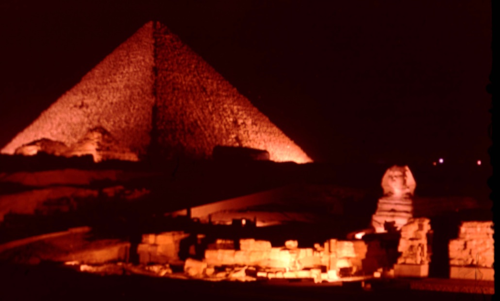 Pyramid by night
